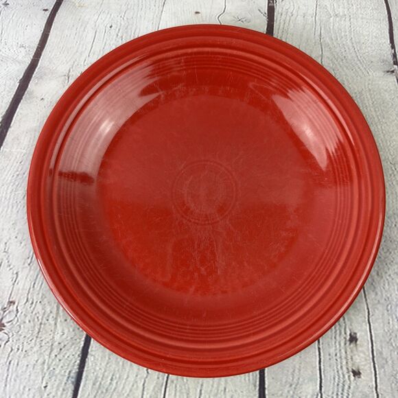 FiestaWare Scarlet‎ Red Homer Laughlin FIESTA 10.5" One Dinner Plate - Picture 1 of 7
